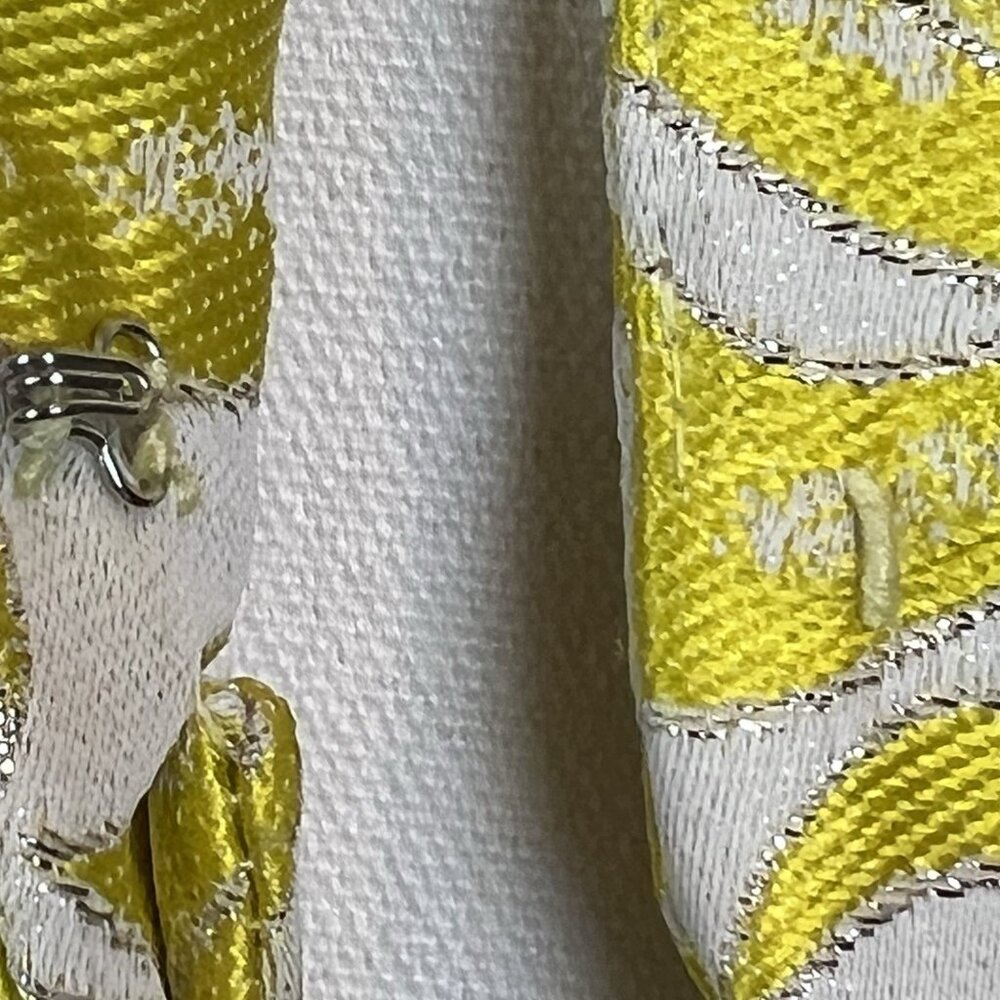 Intermix Bayley Jacket Womens Size Medium Printed Yellow Metallic Evening NWT - Picture 8 of 14